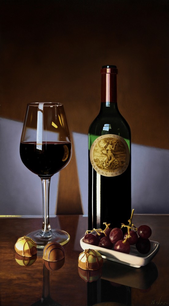 British Artist MICHAEL DE BONO - Fine Wine and Chocolate